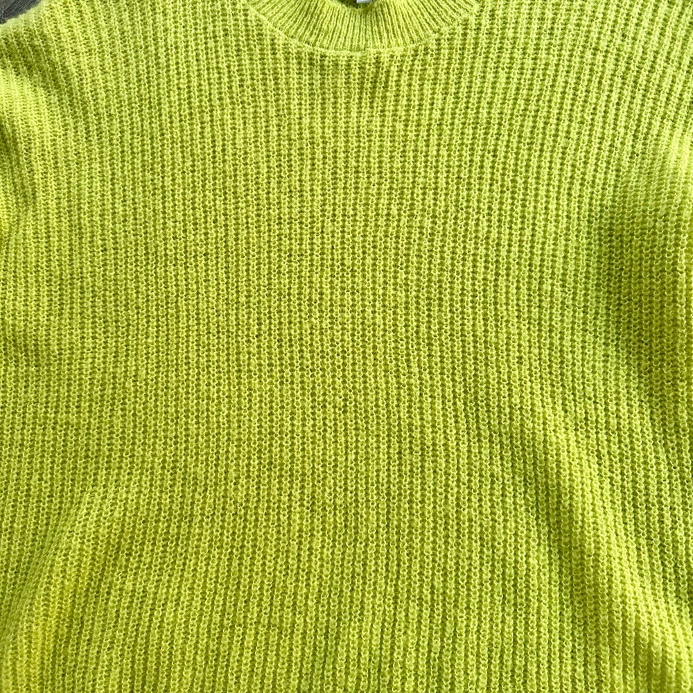 Madewell Yellow/Green Crew Neck Sweater - Picture 7 of 12